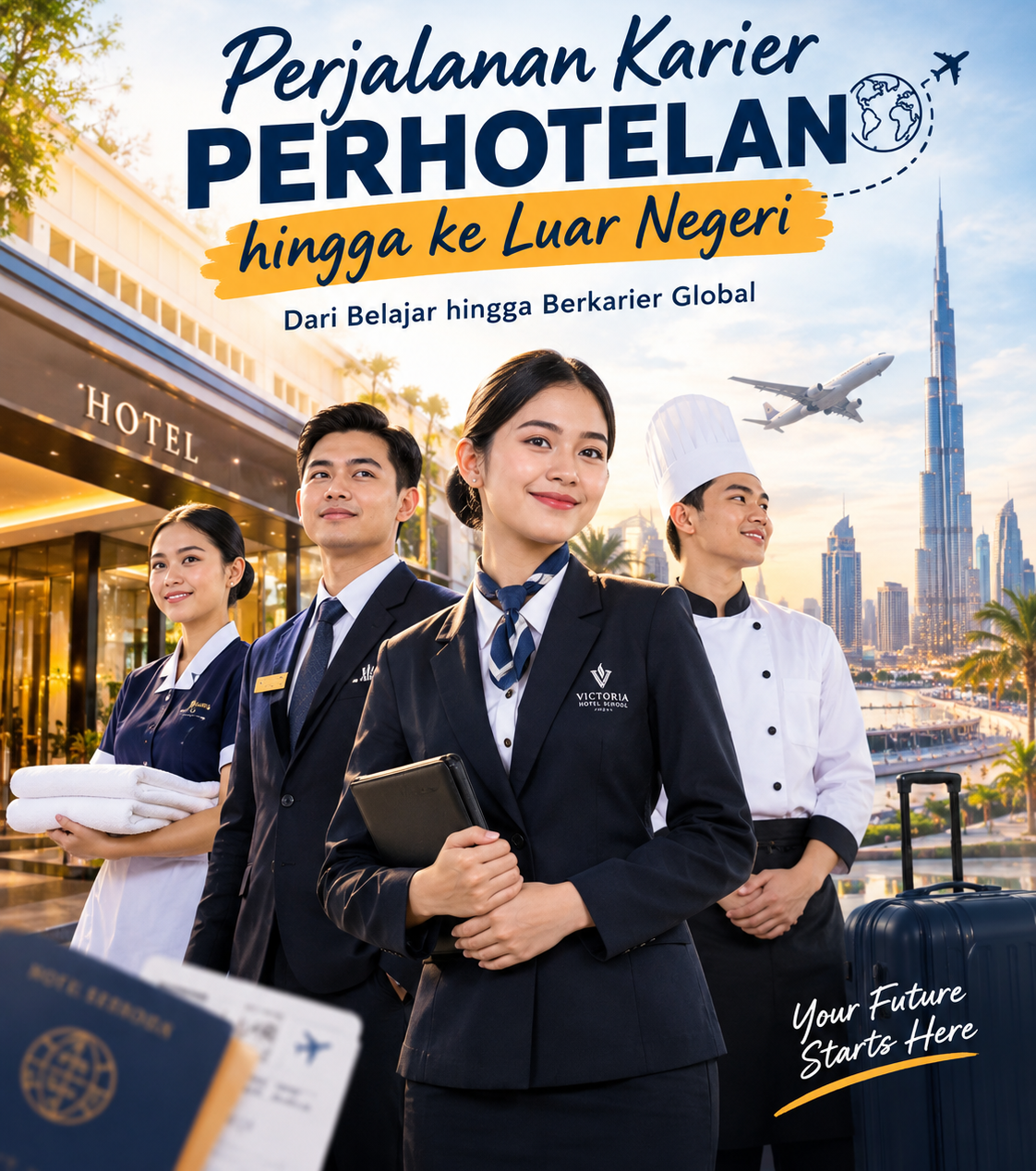 karier perhotelan luar negeri